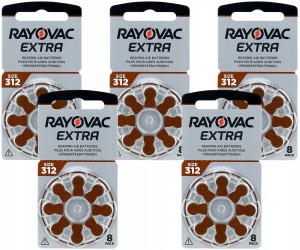 Baterie Słuchowe RAYOVAC 312 MF PR41 ZincAir 40szt