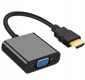 PRZEJŚCIÓWKA ADAPTER KONWERTER Z HDMI DO VGA D-SUB