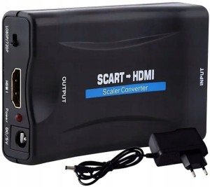 KONWERTER ADAPTER Z SCART NA HDMI AV EURO FULL HD 1080P