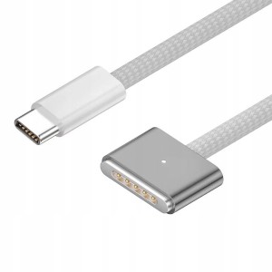 Kabel przewód do Apple USB-C (typ c) na MagSafe 3 MLYV3ZM/A Srebrny 2m